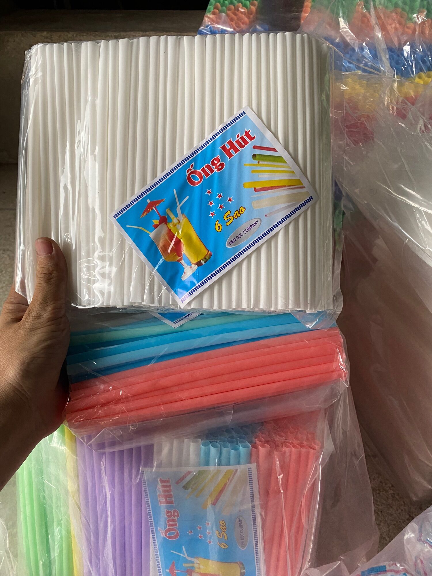 Ống hút nước mía đủ cỡ