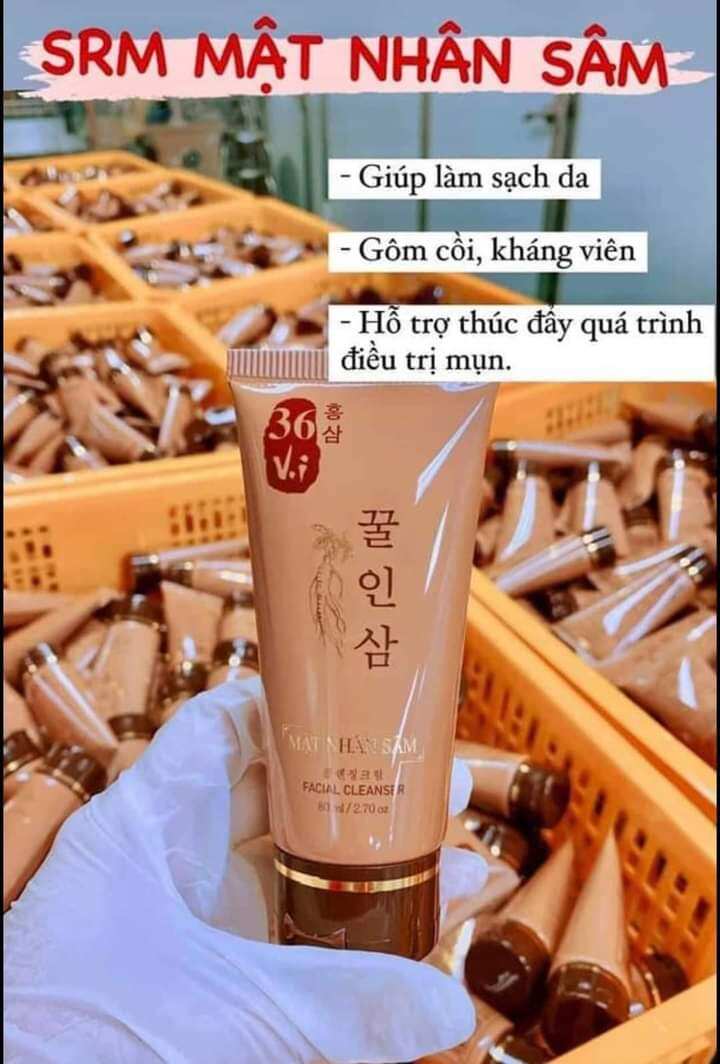 SỮA RỮA MẶT 36 VỊ NHÂN SÂM CHÍNH HÃNG 100%