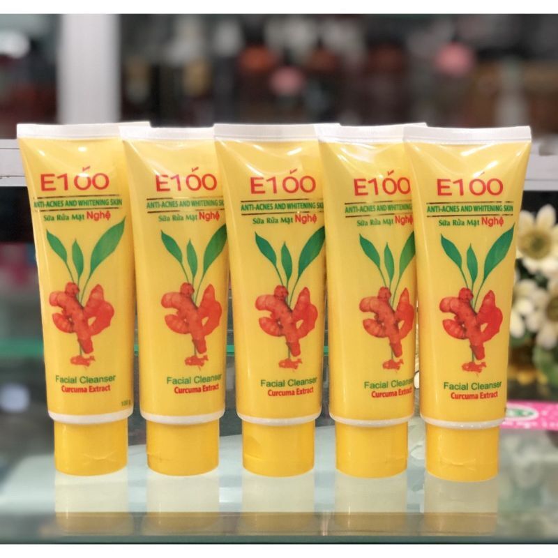 Sữa rửa mặt e100 nghệ ngừa mụn 100g