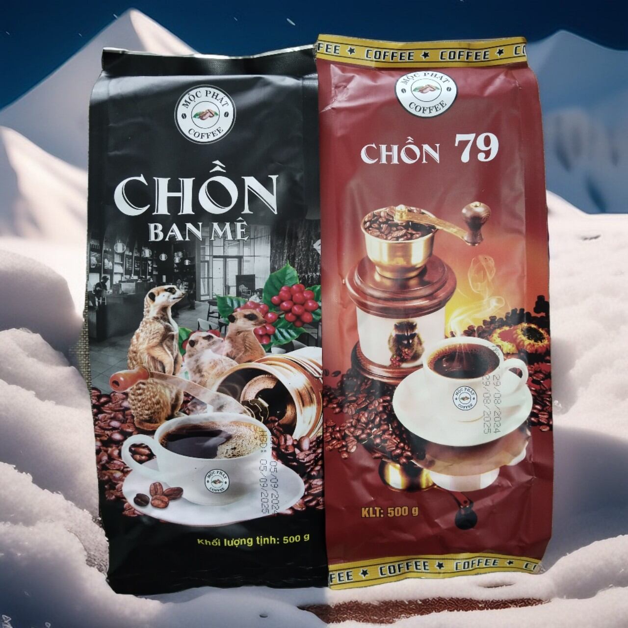 Combo 2 gói cà phê chồn ( BAN MÊ+CHỒN 79)=1 kg THƠM, BÉO , SÁNH , ĐẬM, ÍT ĐẮNG.