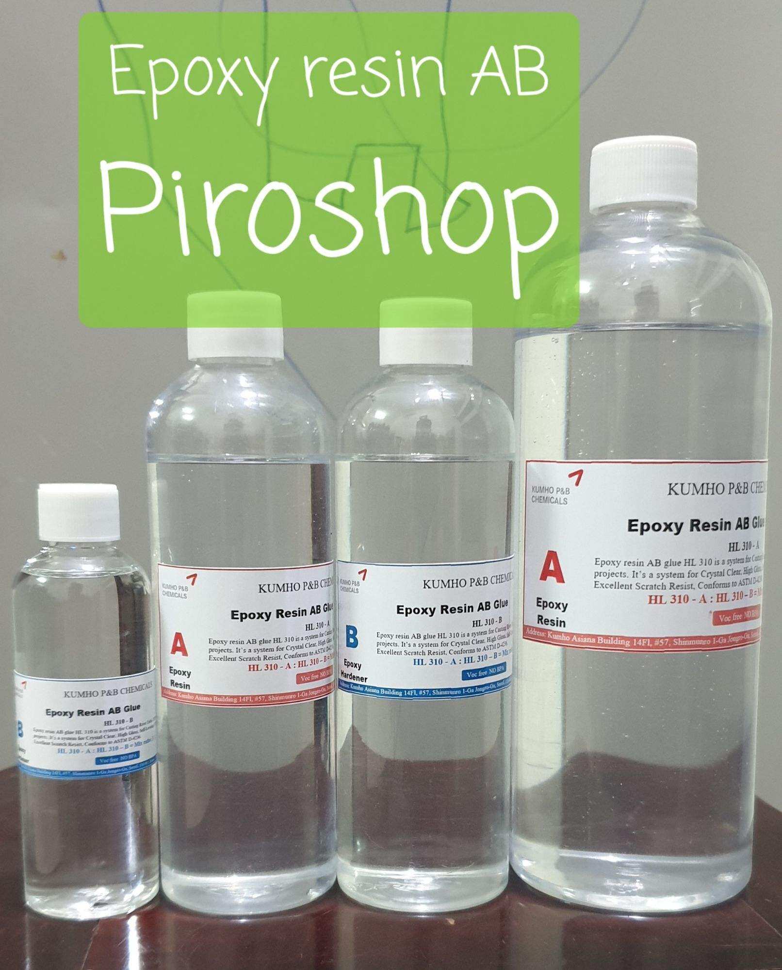 Keo Epoxy resin Ultra clear crystal A:B = 3:1 (Ultra Clear Crystal) Hàn Quốc, tự tan bọt