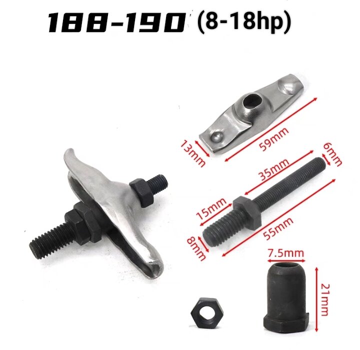 Bộ cò mổ máy chạy xăng gx160 gx200 gx270 gx390 gx460, cò đầu bò động cơ xăng 168f 170f 177f 188f 190f 192f, bộ cò suppap máy xăng 5.5hp 6.5hp 7.5hp 8hp 9hp 13hp 18hp