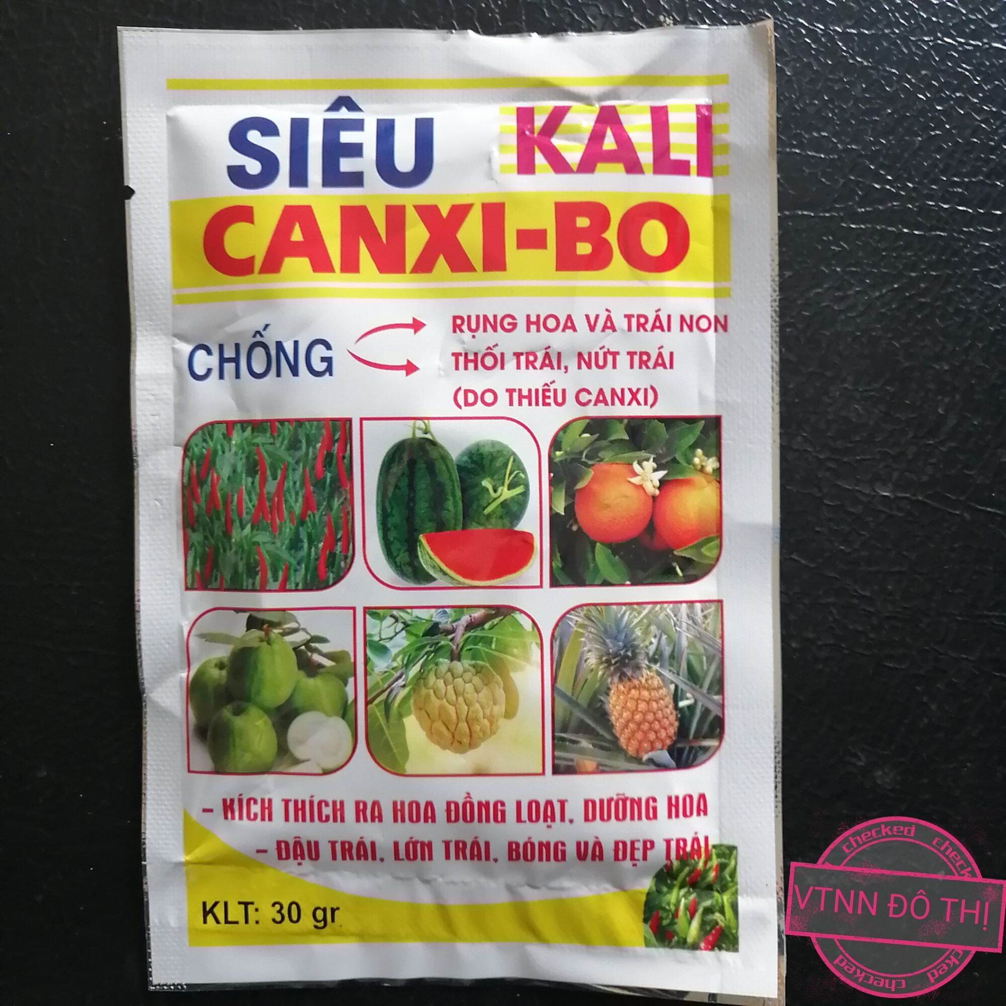 Combo 40 gói Siêu kali bo can xi - Siêu bo siêu ra hoa đậu quả, chống rụng quả non