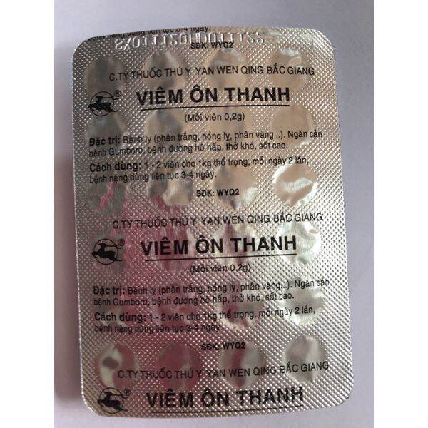 Viêm ôn thanh vỉ( 24 viên)- QUỐC HƯNG VET