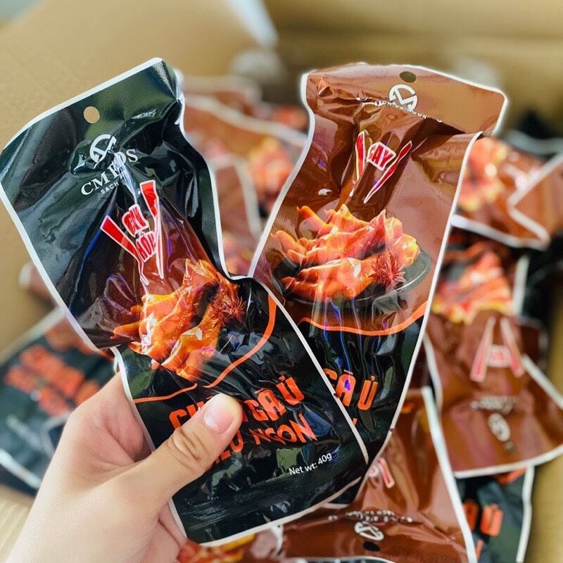 Combo 10 chân gà ủ vị cmfoods chân 45g siêu to - siêu ngon