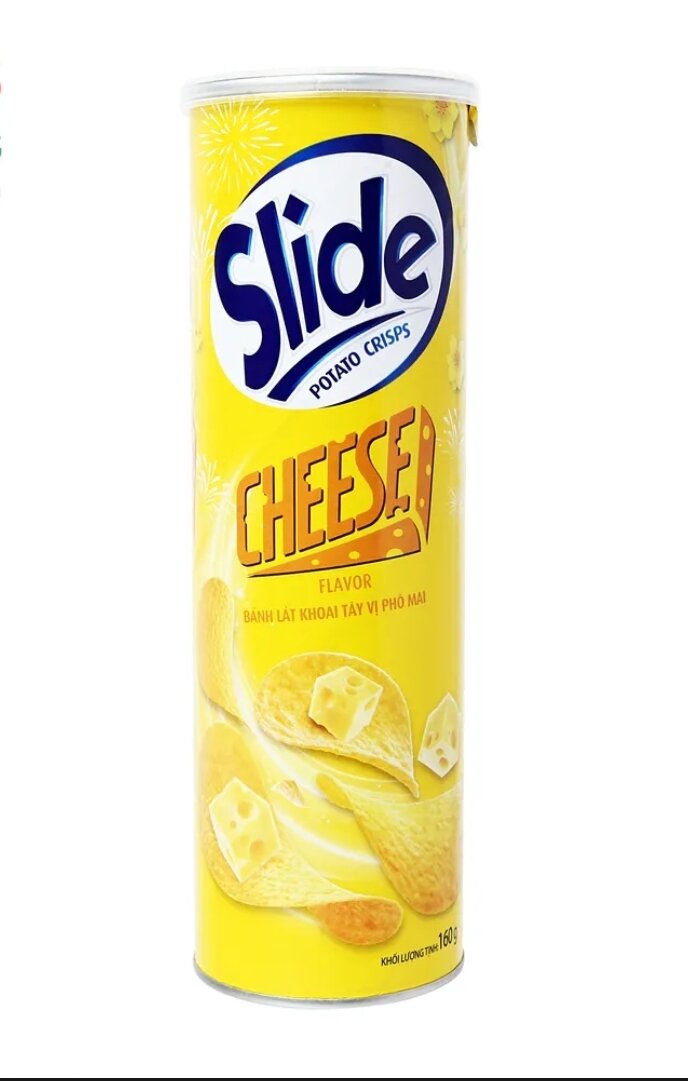 Snack khoai tây SLIDE lon 160g