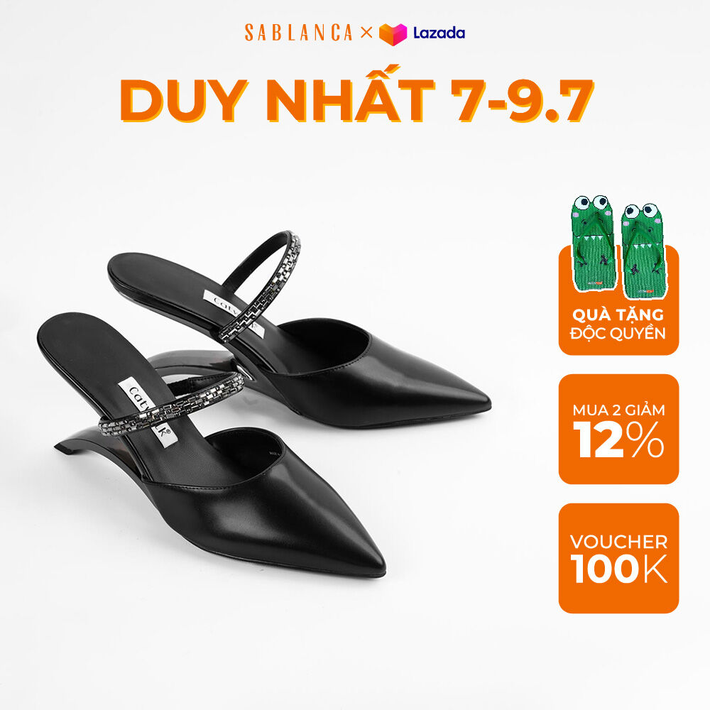 Guốc 8 phân cao gót phá cách houdini heels 8050gn0004