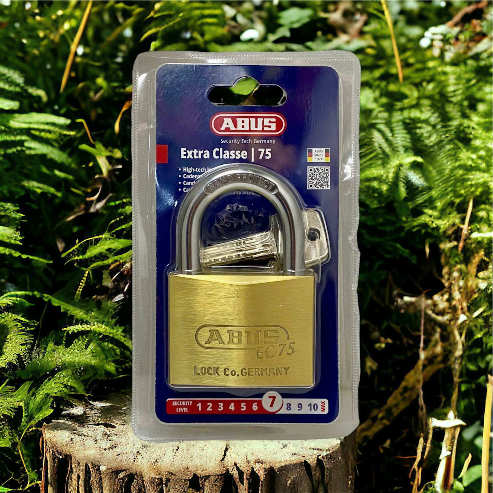 [Hcm]Abus 75/60 Abus 75 Push-Click Lock Size 60mm 4 High-Quality Computerized Keys, Safe and Secure