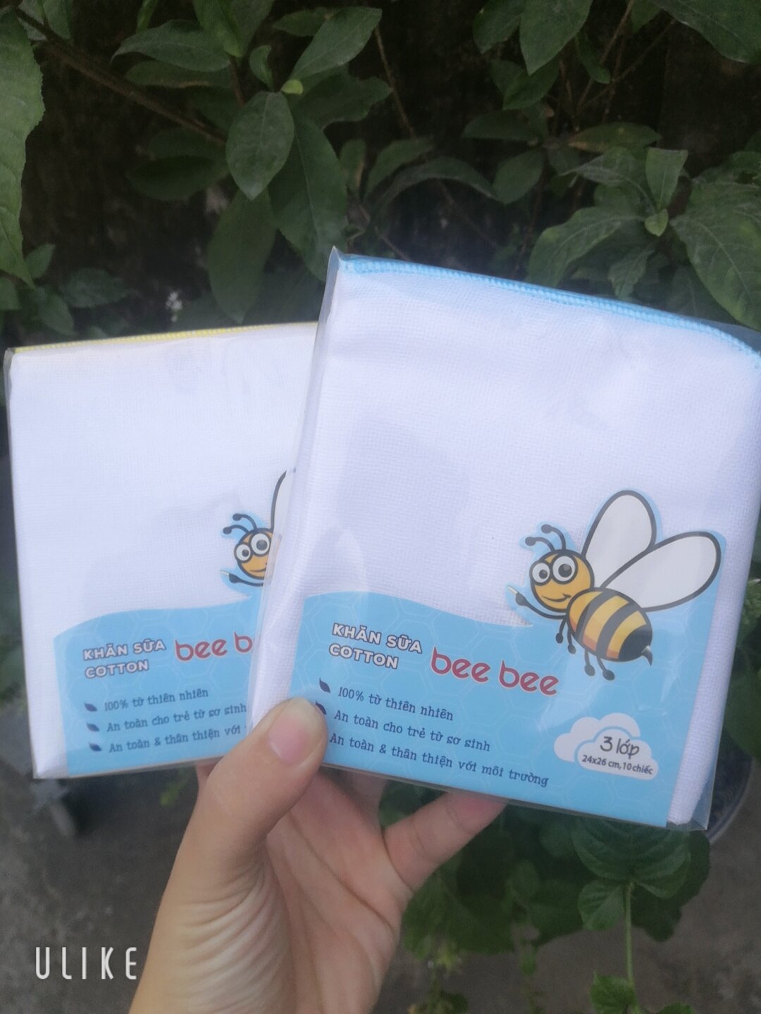 Khăn xô - Khăn sữa cotton bee bee túi 10 chiếc (3 4 lớp)