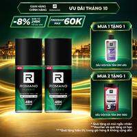 [Lazada trợ giá 10K] Combo 2 Lăn khử mùi Romano 50ml