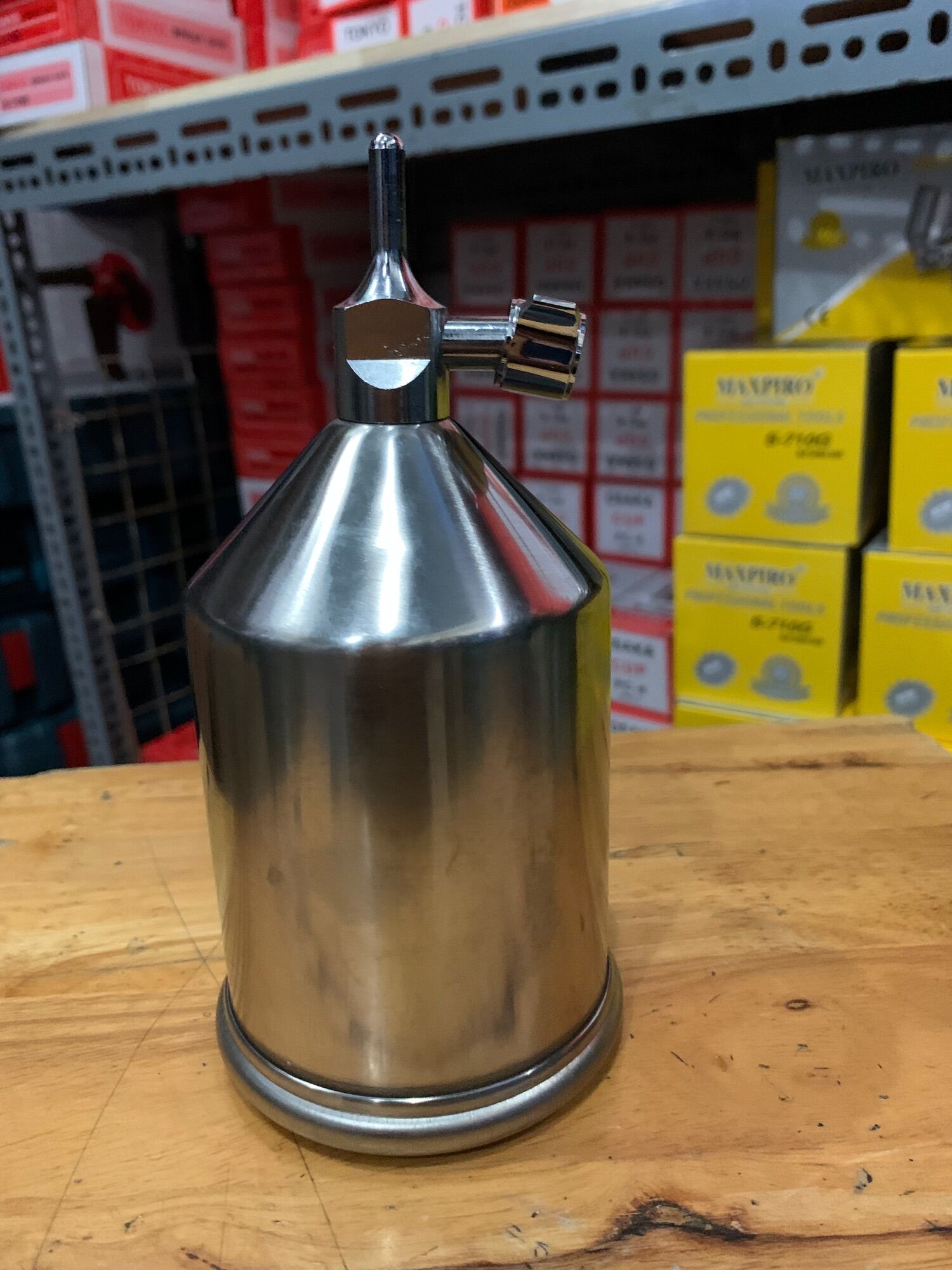Cốc sơn inox cho súng phun sơn 400cc