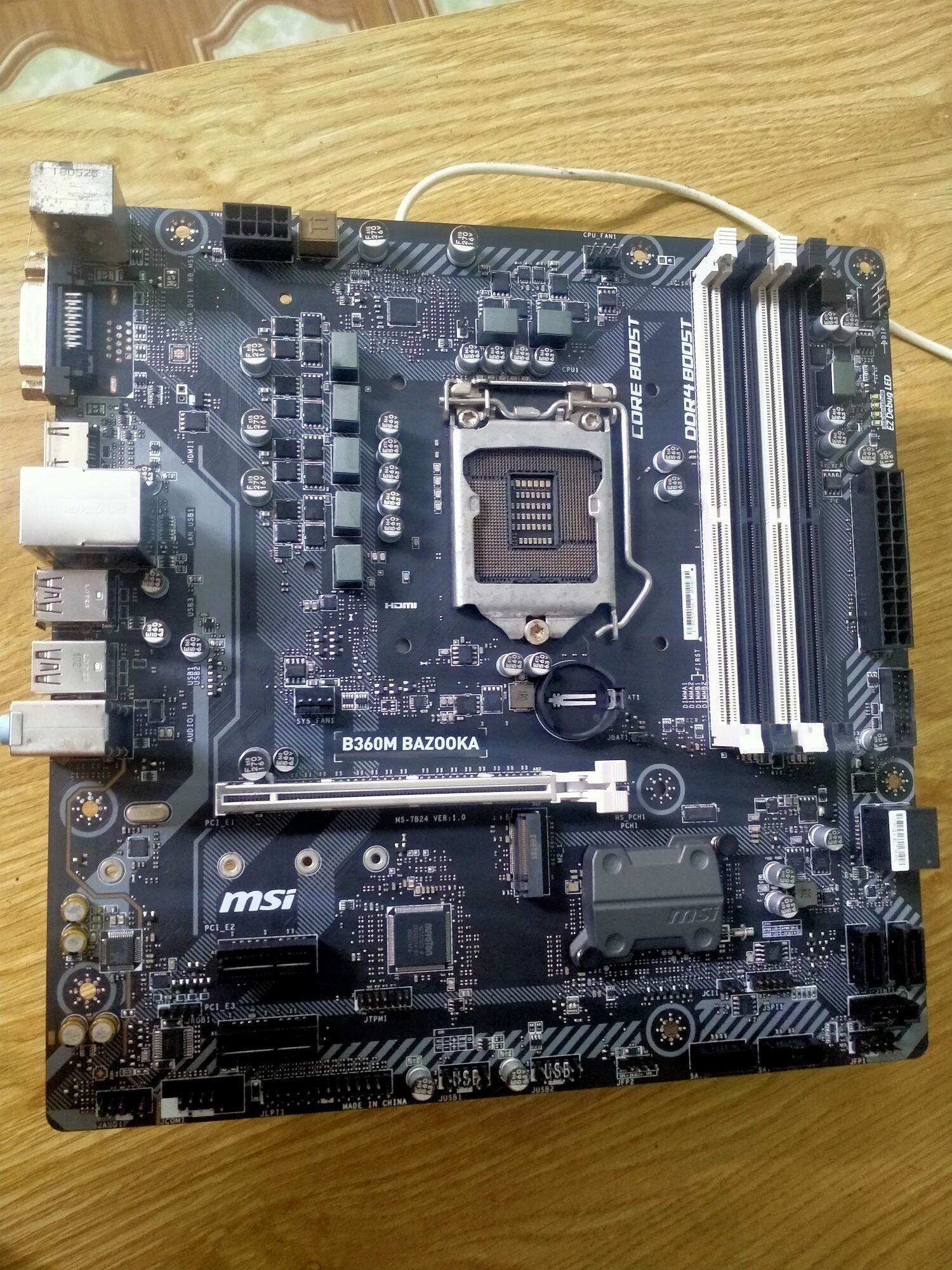 Mainboard msi b360m bazooka và msi b365m pro -vdh 4khe ram socket 1151