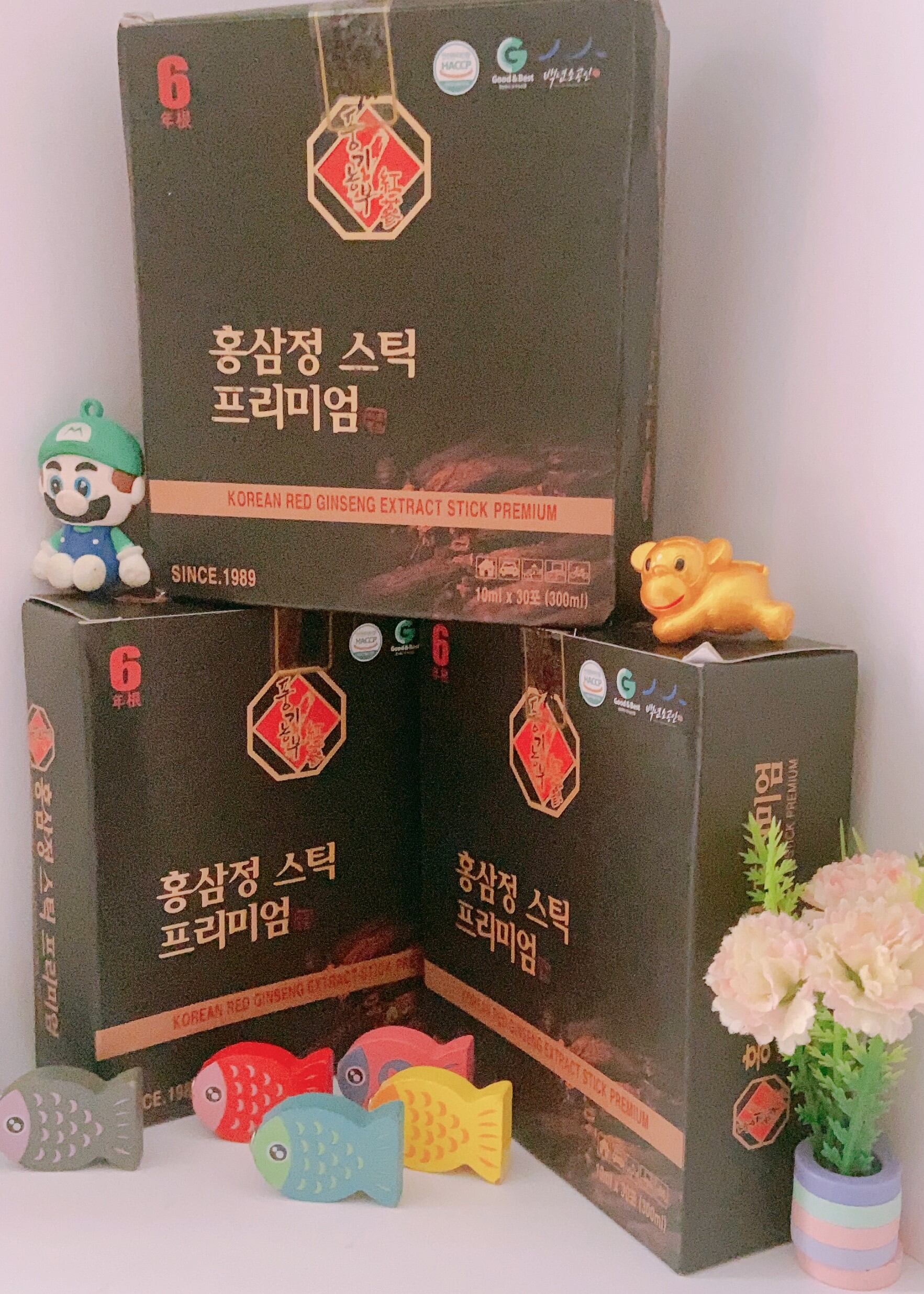 Hồng sâm 6 năm hàn quốc-dạng gói tiện lợi korean red ginseng extract stick | dòng premium | since 1989