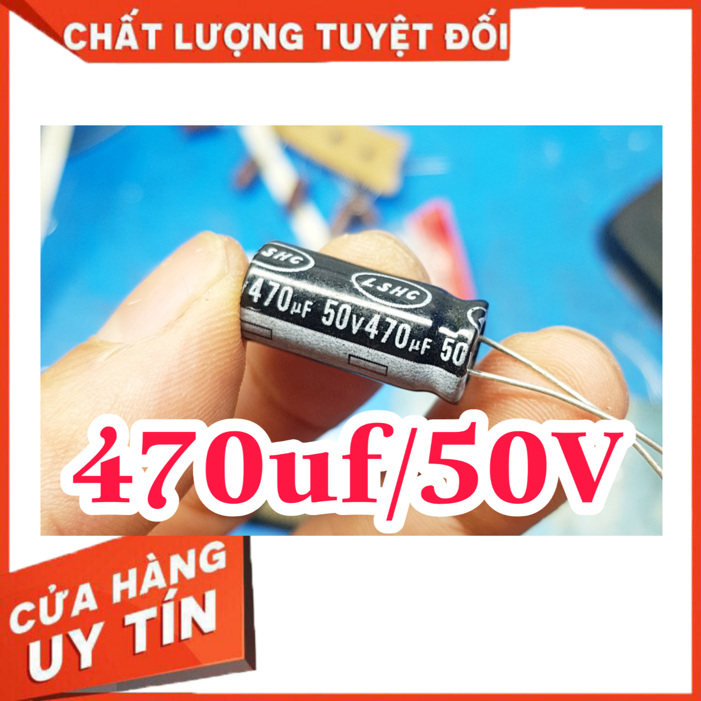 5 con tụ hóa phân cực 470uf 50v tụ hóa 470uf loại tốt