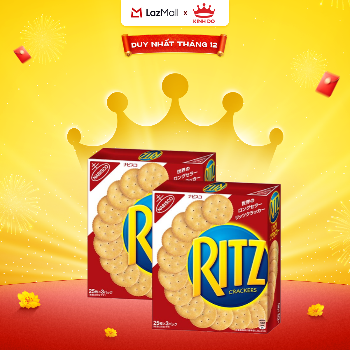  Bánh Quy Mặn Ritz Combo 2 Hộp X 247G 
