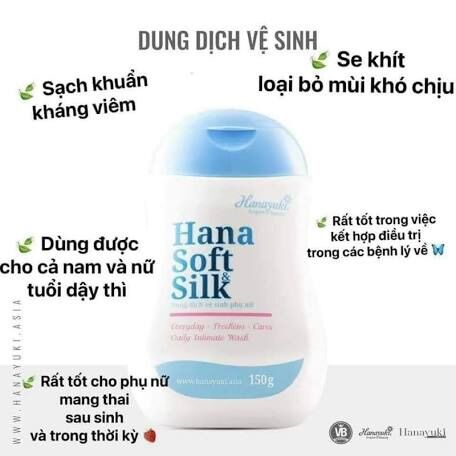 [HCM]Dung dich Hana soft silk ( xanh )