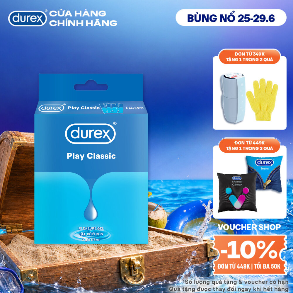 Gel bôi trơn Durex play classic Hộp 3 gói x 5ml