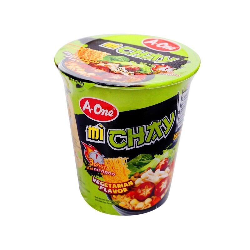 [MÌ LY CHAY SIÊU NGON] Combo 6 ly mì chay rau củ quả A One ( mỗi ly 65g) Date mới 8 tháng.