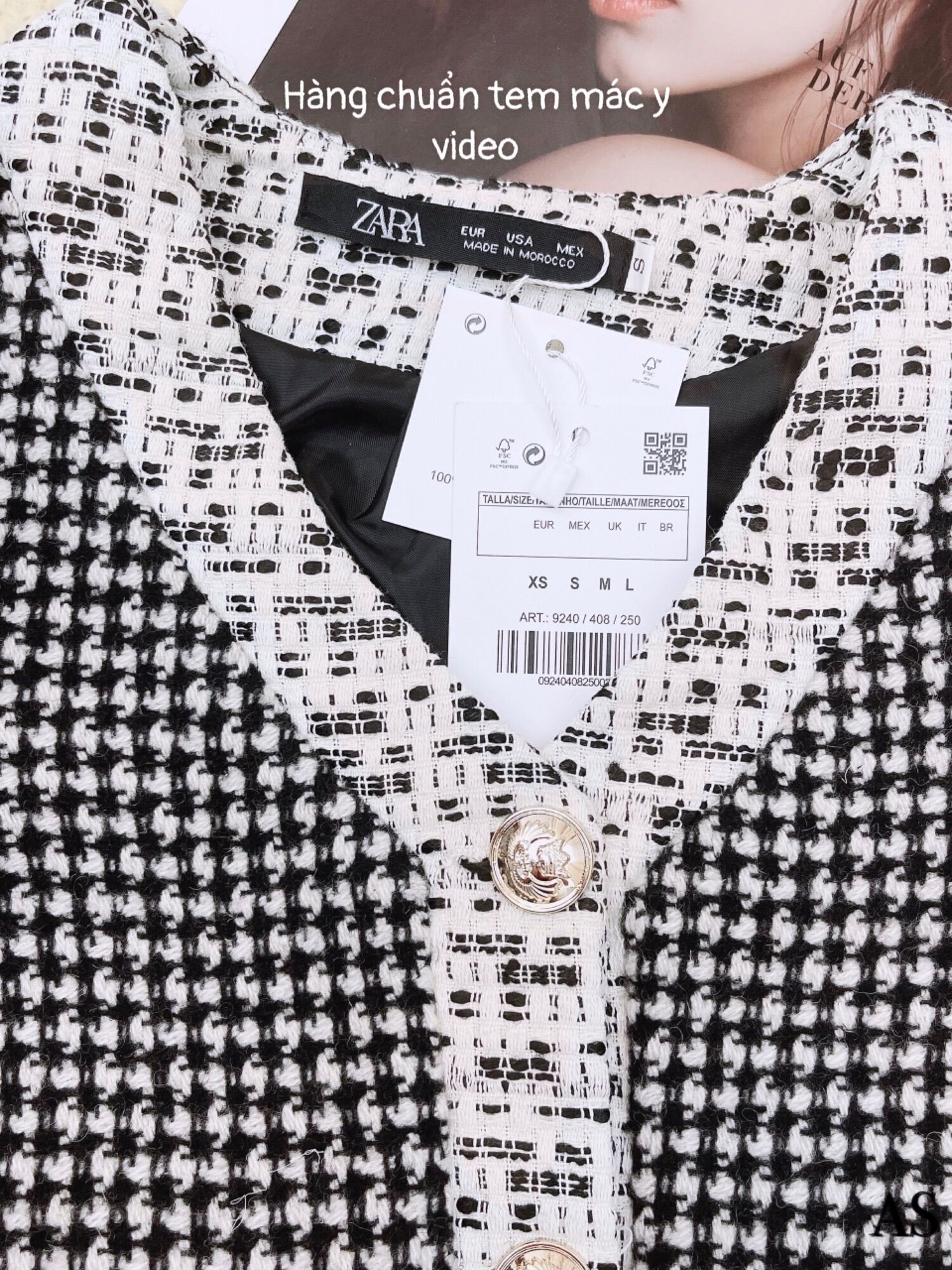 KHOÁC BLAZER DẠ WEET PHỐI CÚC ĐỒNG