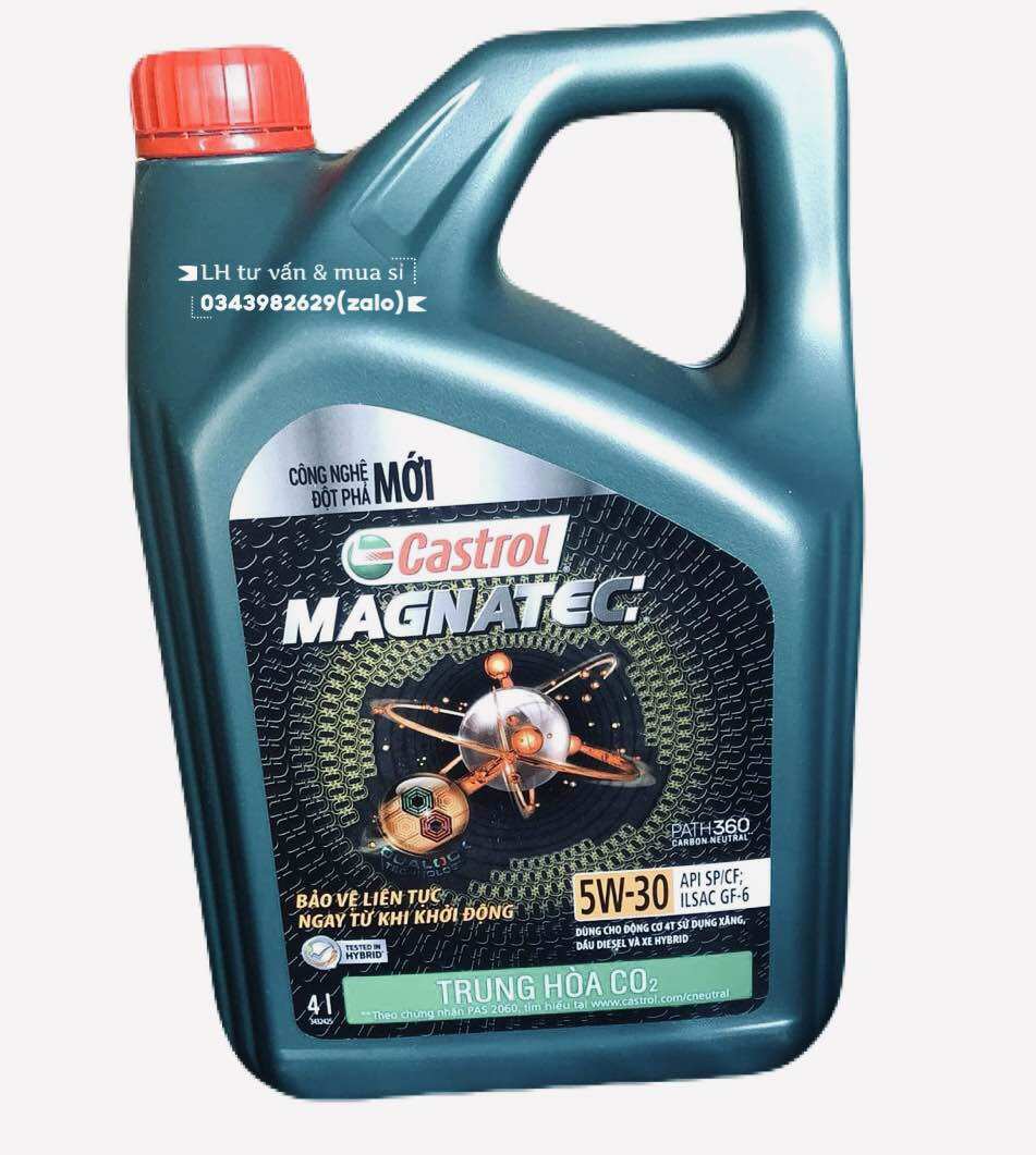 Nhớt tổng hợp xe ô tô castrol magnatec 5w30 api 4l