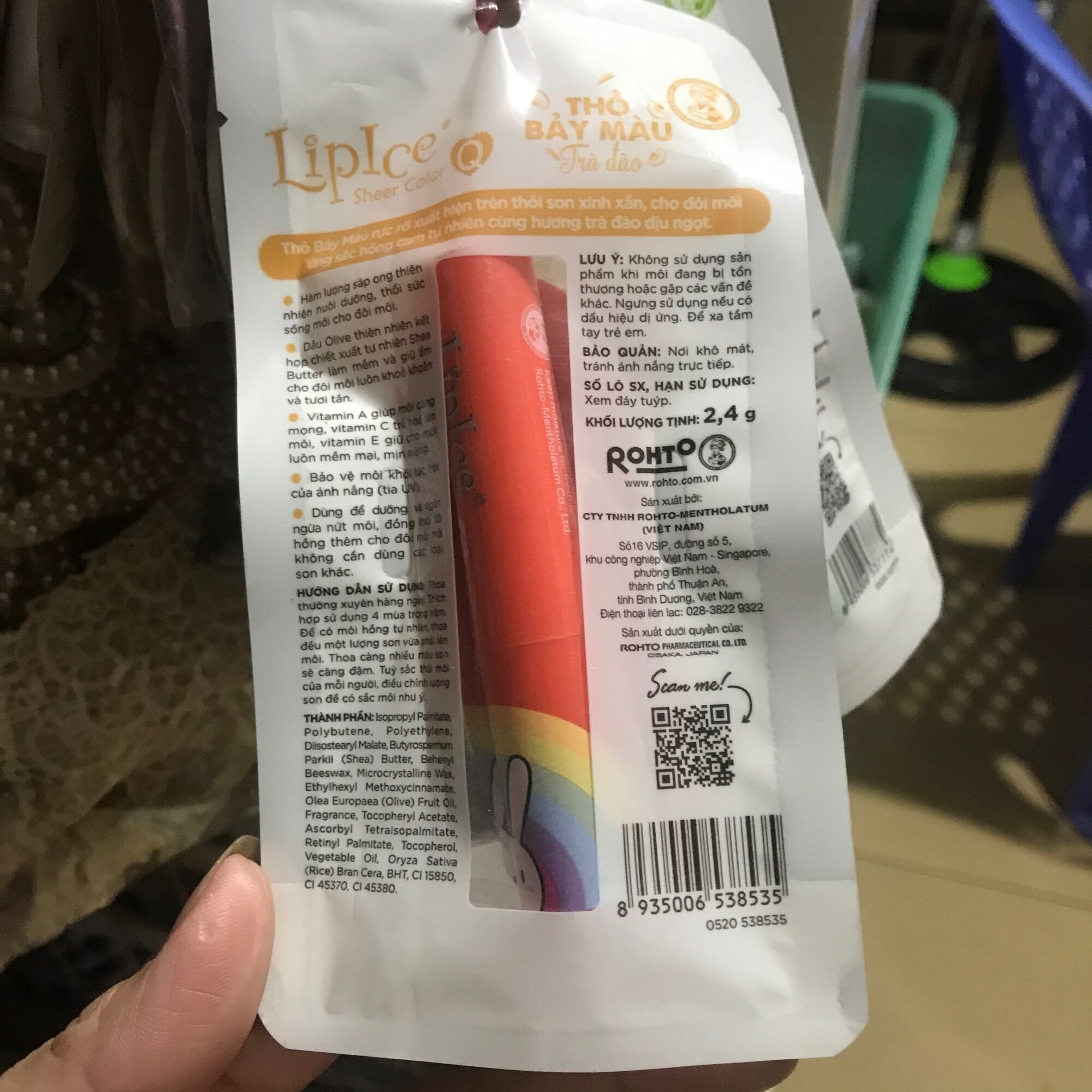 Son Lipice dưỡng môi sheer color