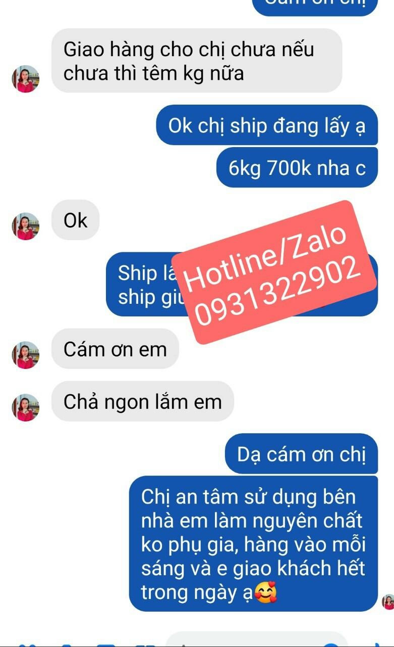 1KG CHẢ CÁ NHA TRANG KHÔNG CẤP ĐÔNG - CHIÊN