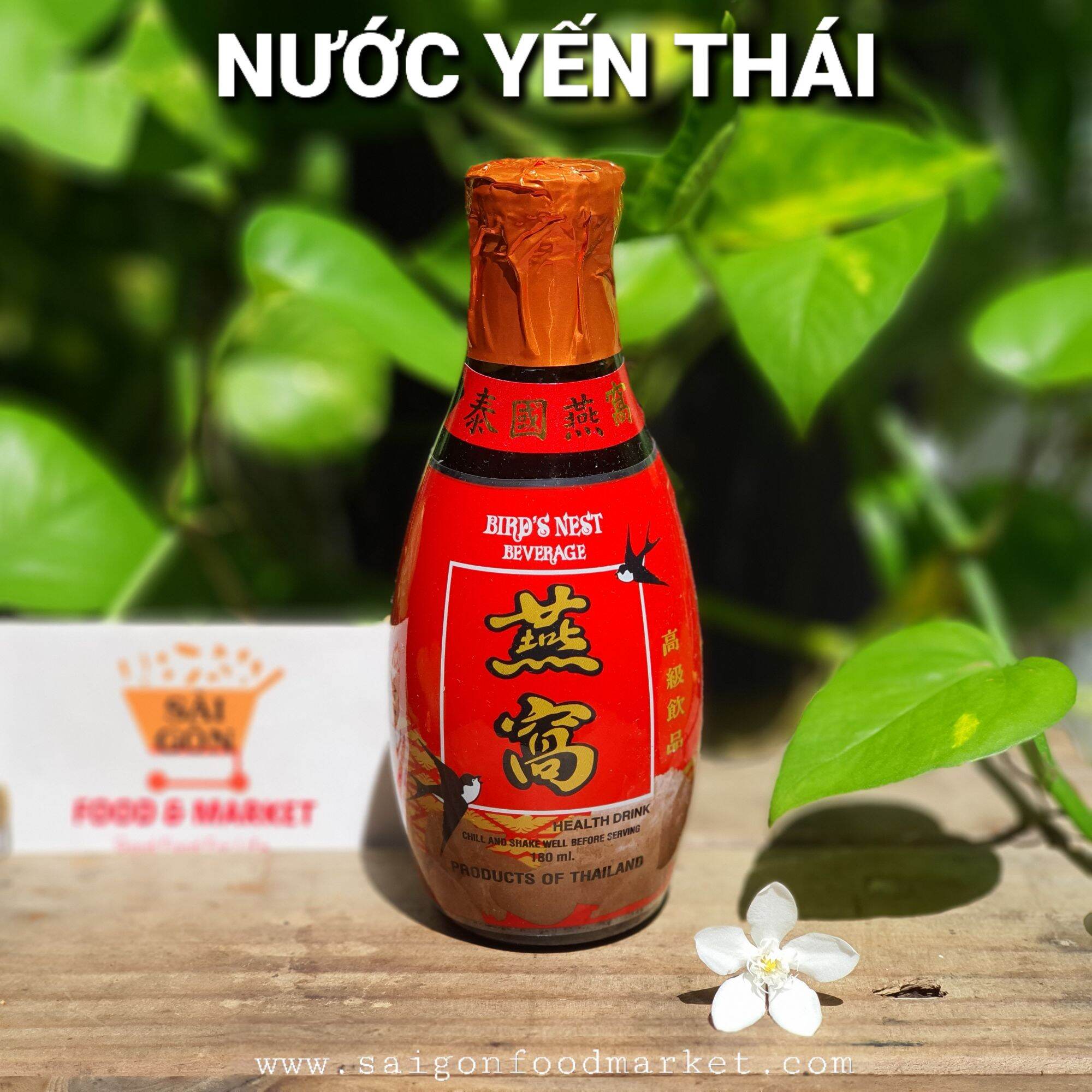 Nước yến Thái chai sành đỏ 180ml