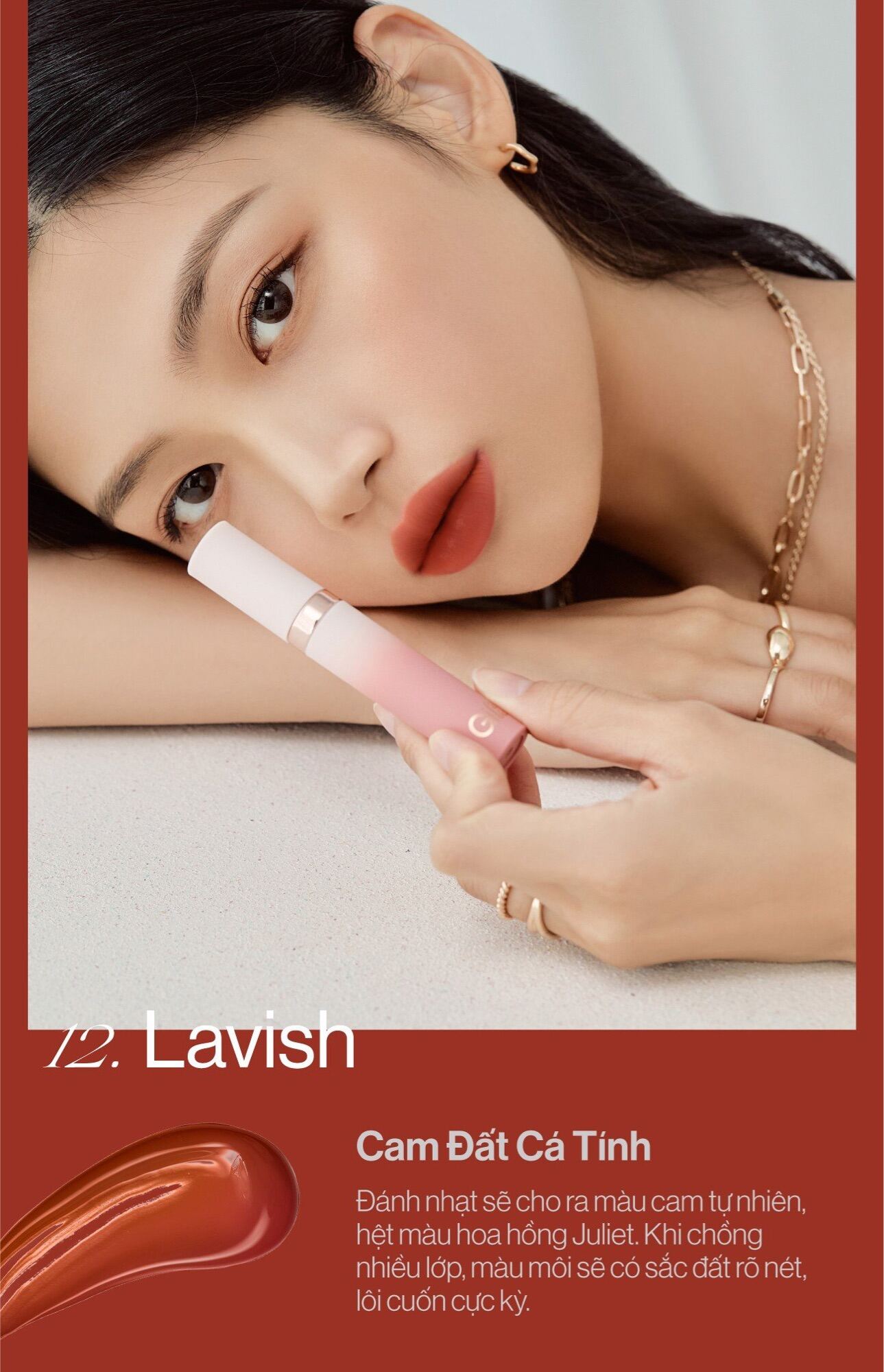 Son Kem Lì Gilaa Long Wear Lip Cream (Rich Rosie Edition)