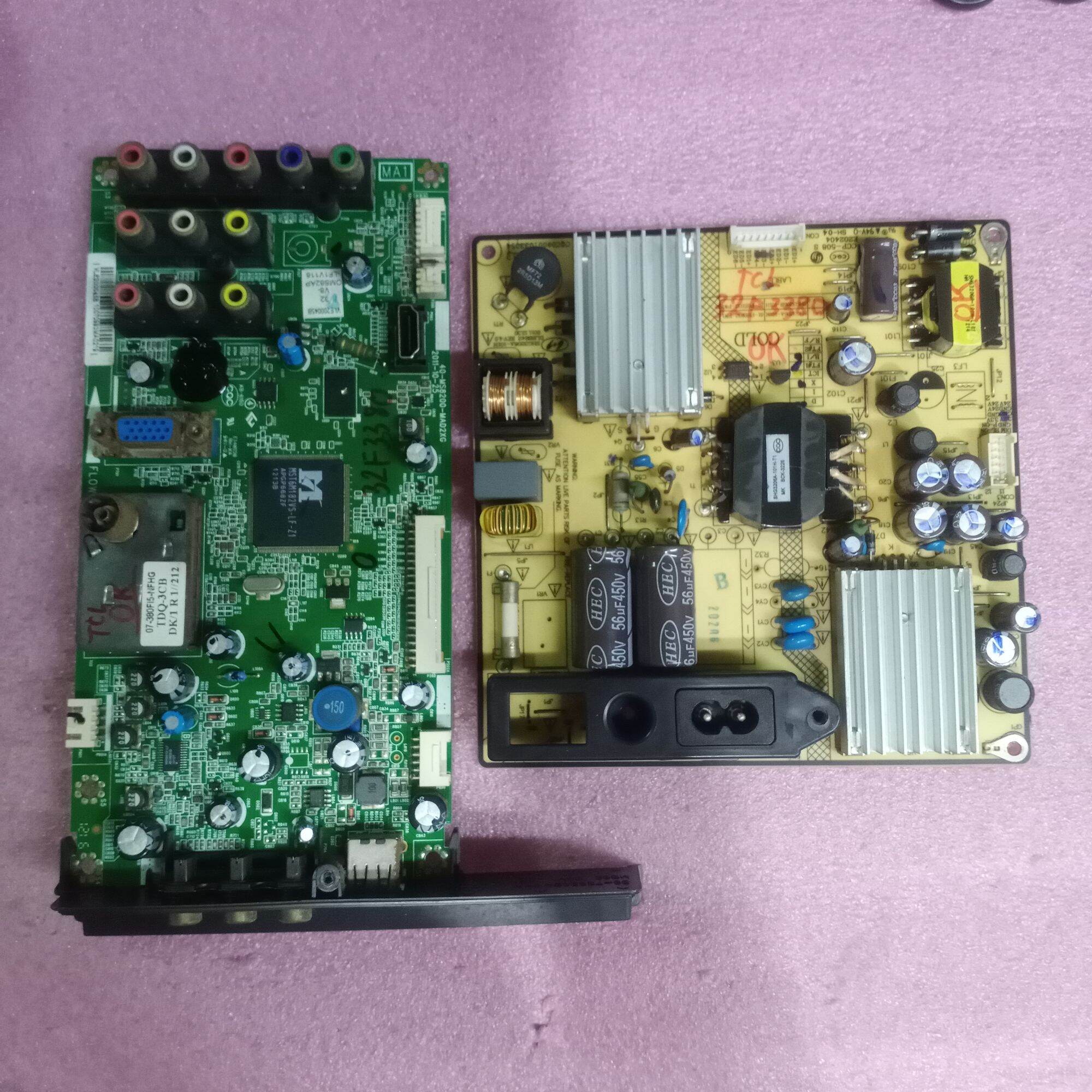 Bo mạch tivi tcl 32f3380,bo xử lý, khiển, nguồn,main chính, chủ