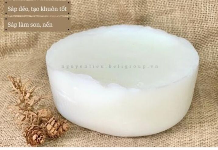 SÁP ONG TRẮNG SỮA 1Kg làm nến( dẻo)