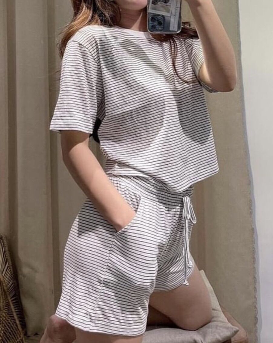 Set mặc nhà F21 chất thun cotton mềm mịn