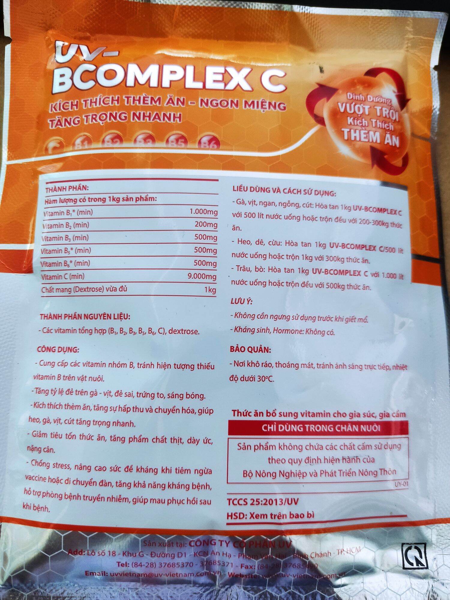 Bcomplex C gói 100g