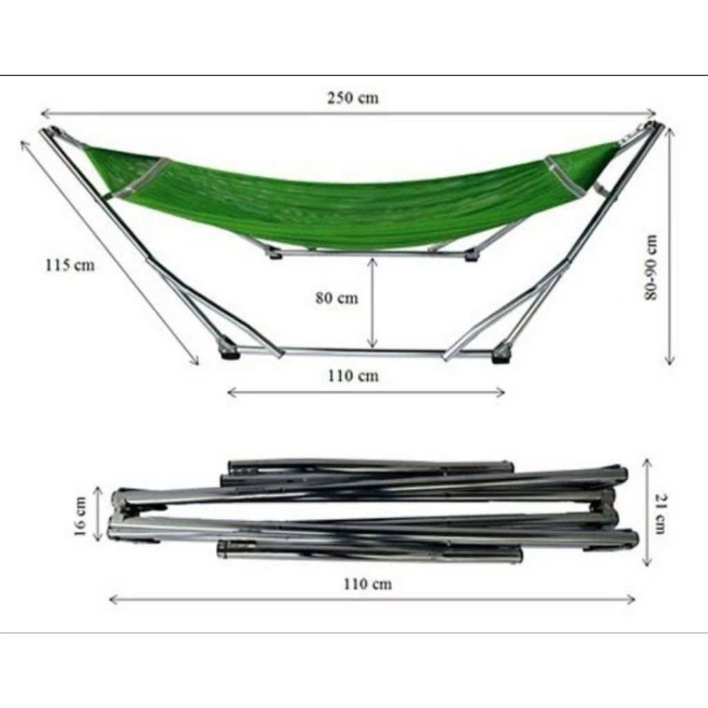 Khung Võng xếp inox người lớn