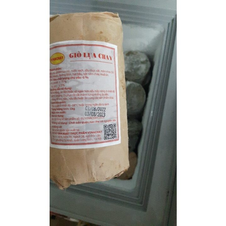Giò Lụa chay 1Kg VINACHAY (giao hàng ngay sau 1-2h)