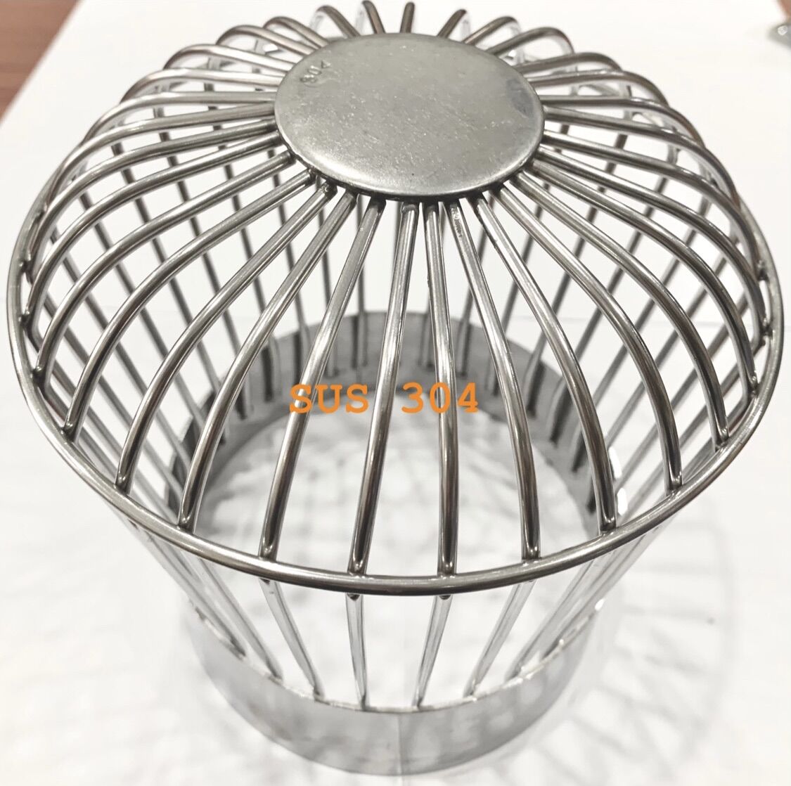 Quả cầu chắn rác inox304 phi 140 sân thượng ban công
