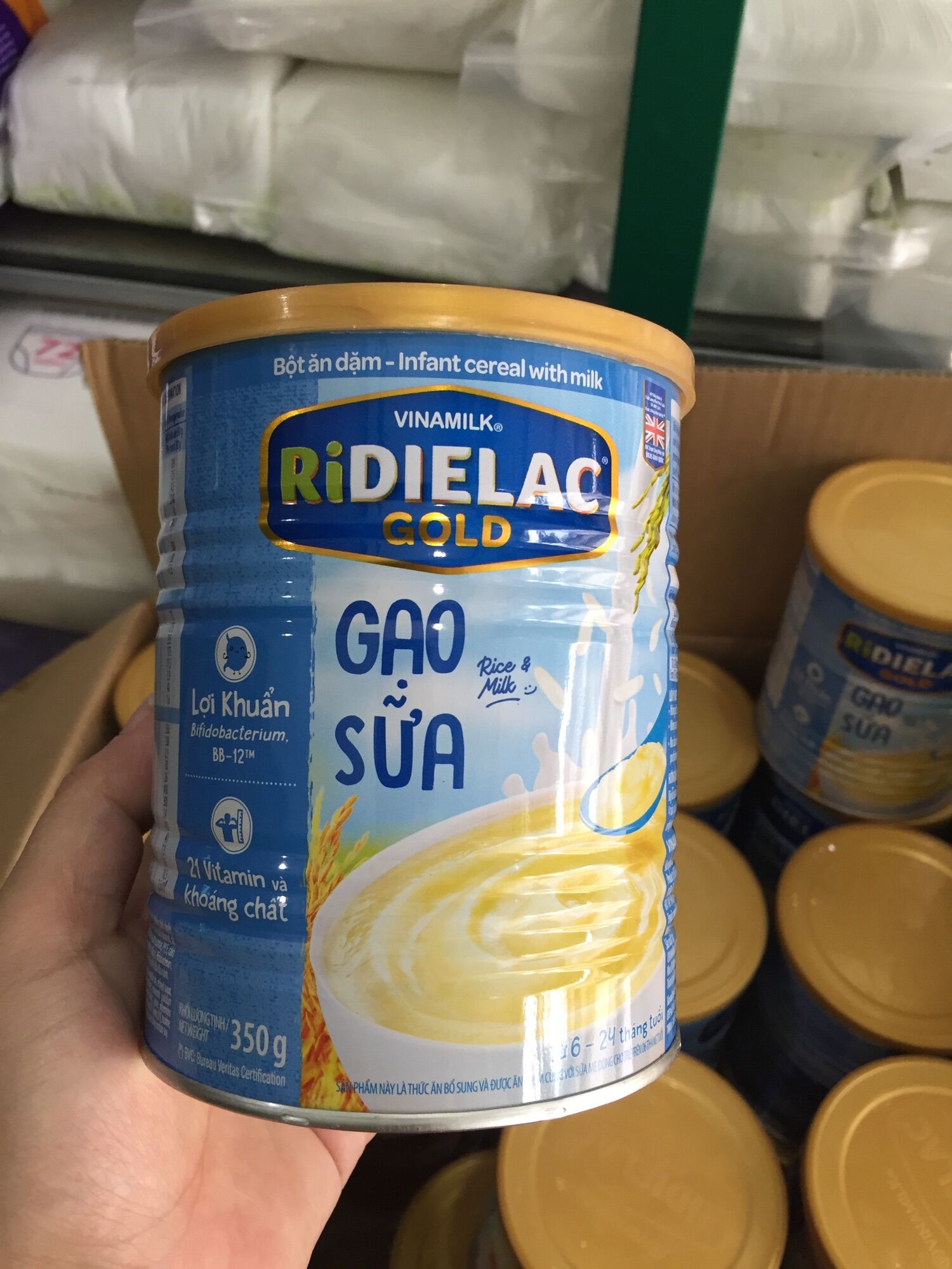 Bột ăn dặm Ridiaelac gạo sữa