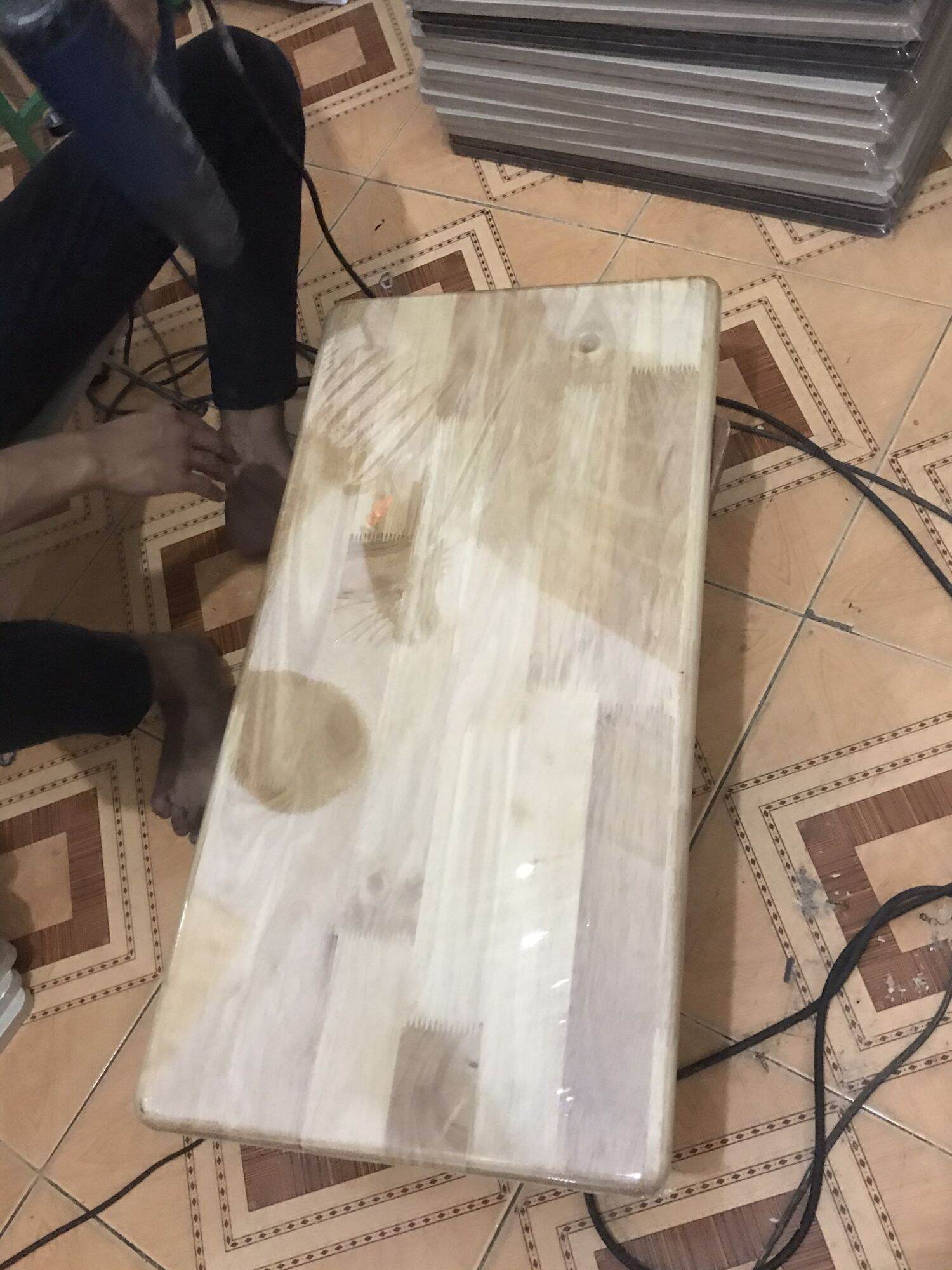 mạt gỗ cao su rộng 40cm dài 80cm