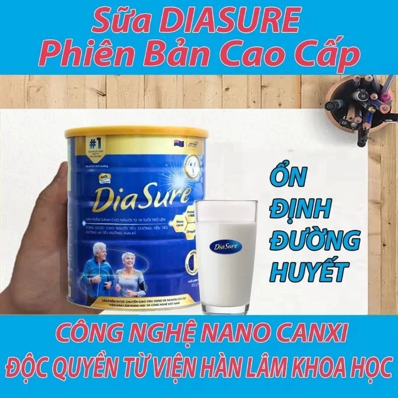 [Hoàn Tiền 12%]Combo 3 lon sữa tiểu đường diasure mẫu mới