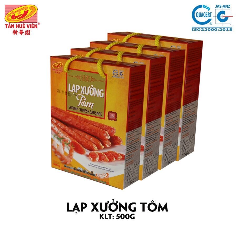 Lạp xưởng Tôm Tân Huê Viên (hộp 500g)