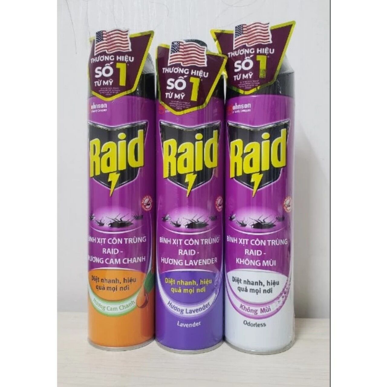 Bình xịt muỗi Raid 520ml