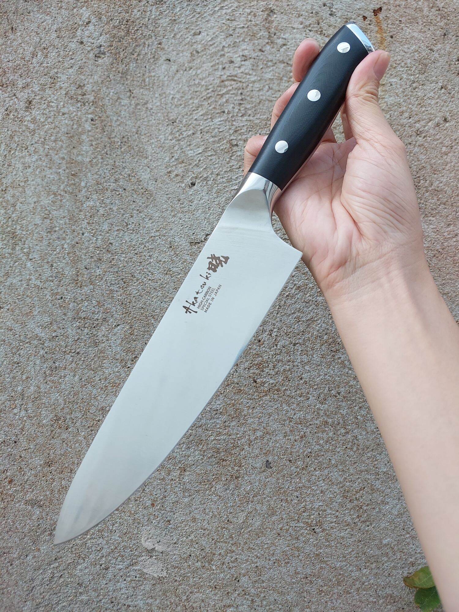 Dao thái thịt cán gỗ hàng Nhật, dài 33cm, sắc bén