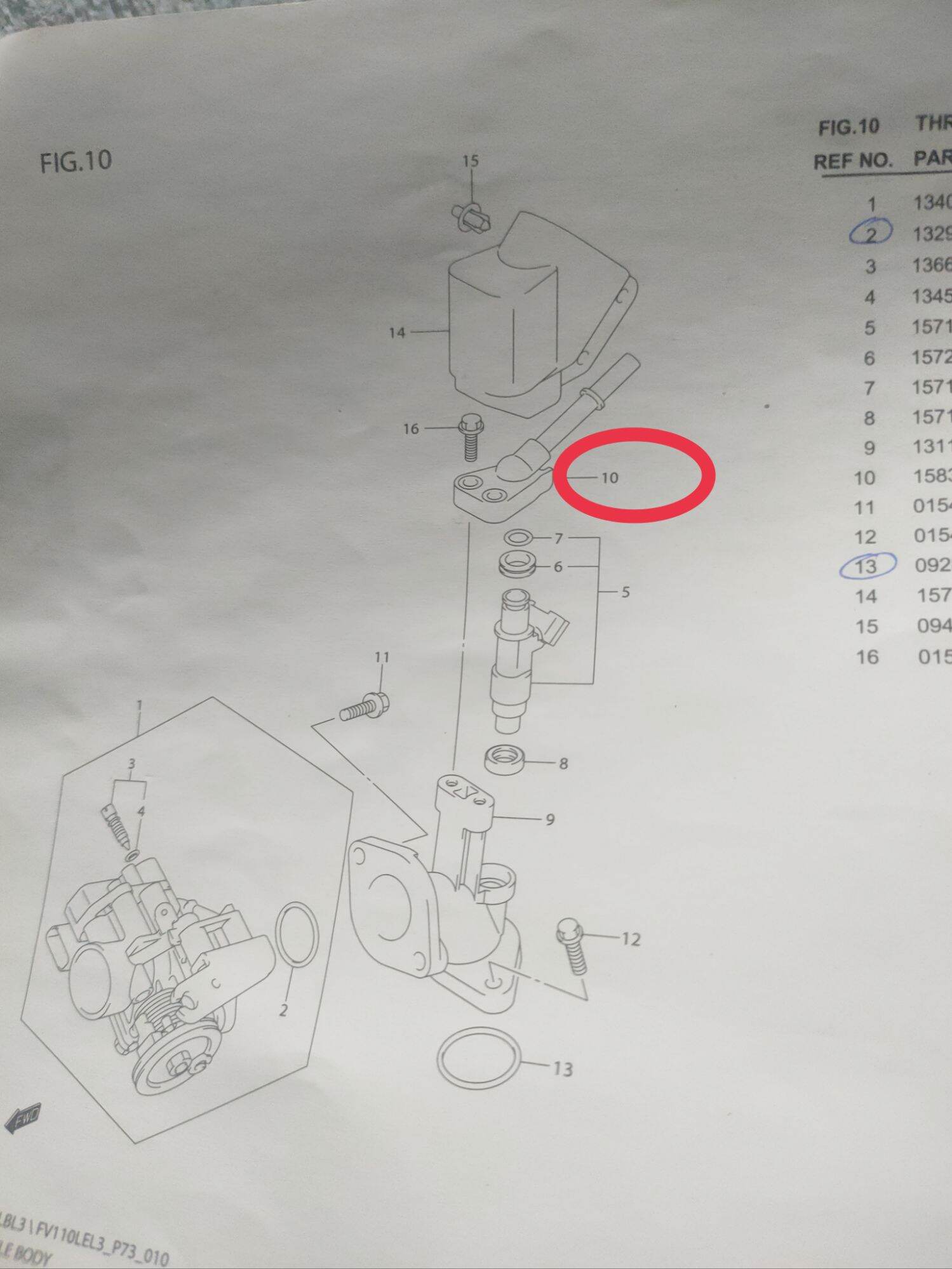 Chụp đuôi kim phun suzuki Viva Fi 115(số 10)