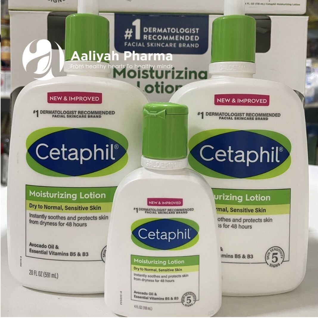 Set 3 chai sữa dưỡng thể Cetaphil Moisturizing Lotion của Canada (gồm 2 118ml