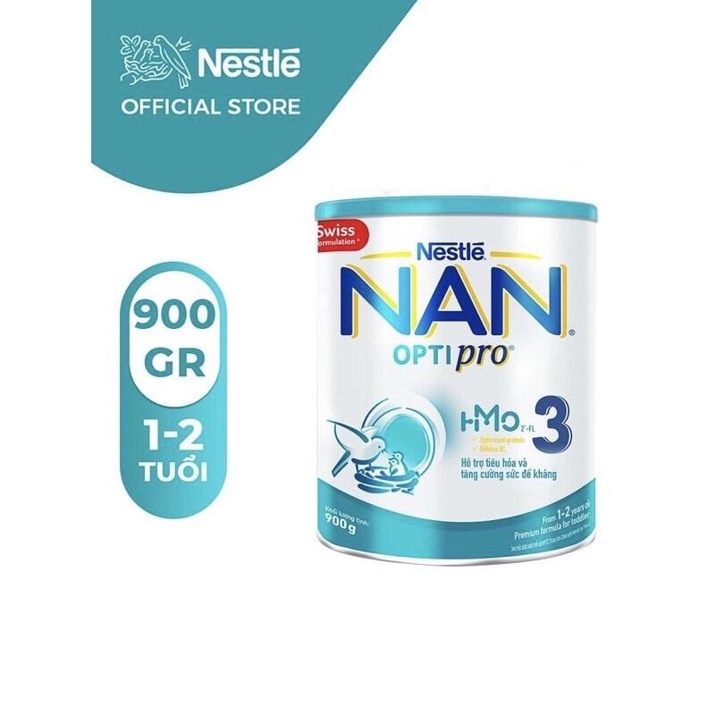 Sữa bột nestle nan optipro hmo 3 - hộp 900g