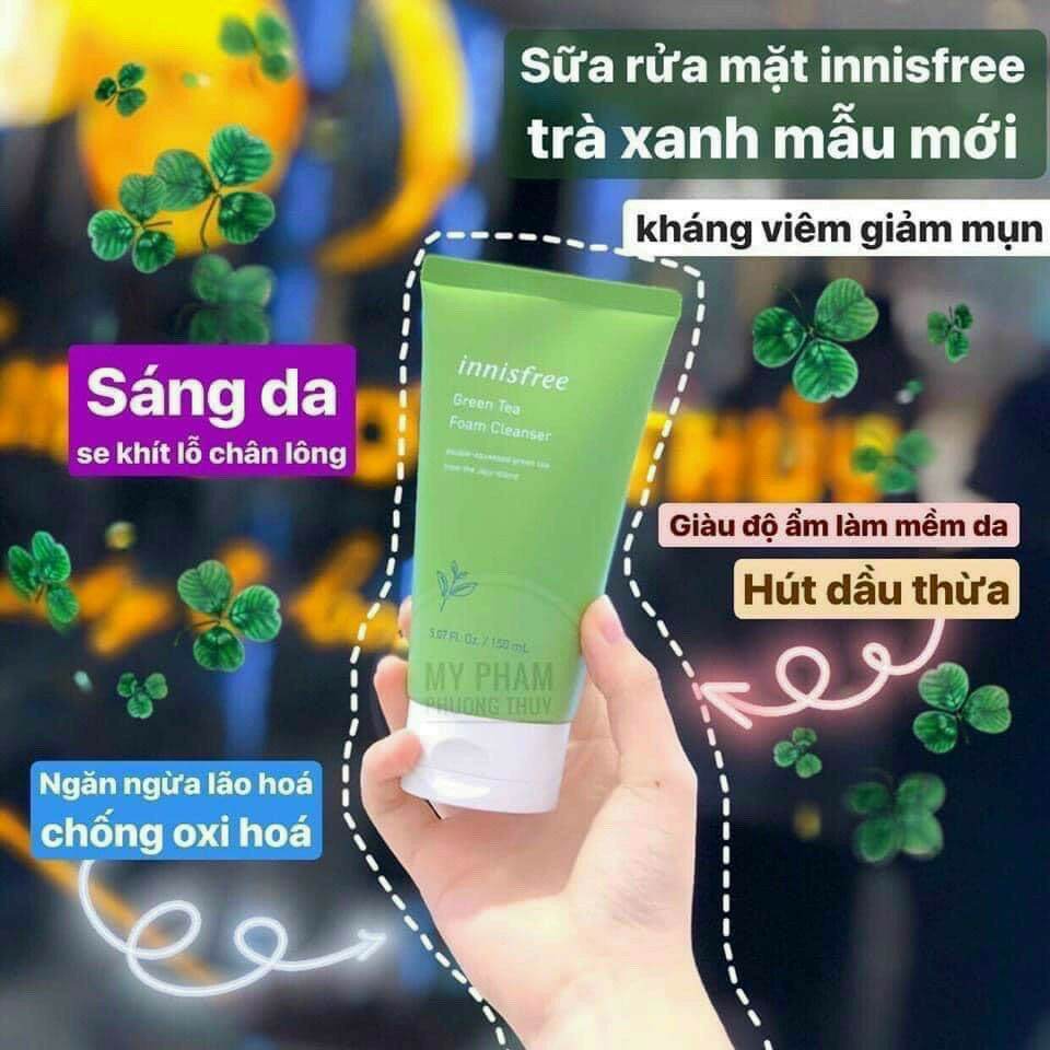 Sữa Rửa Mặt Trà Xanh Innisfree 150Ml