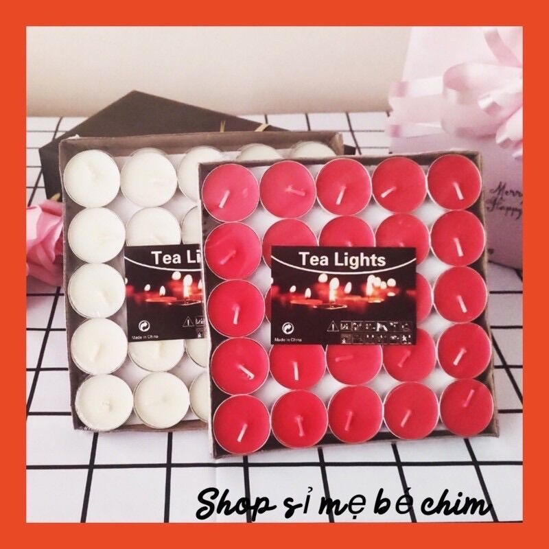 Hộp 50 viên nến tealight xếp hình