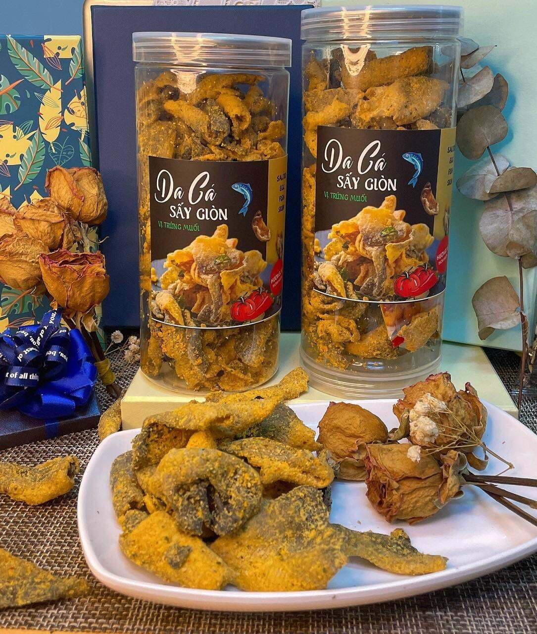 Da cá hồi trứng muối - 250g