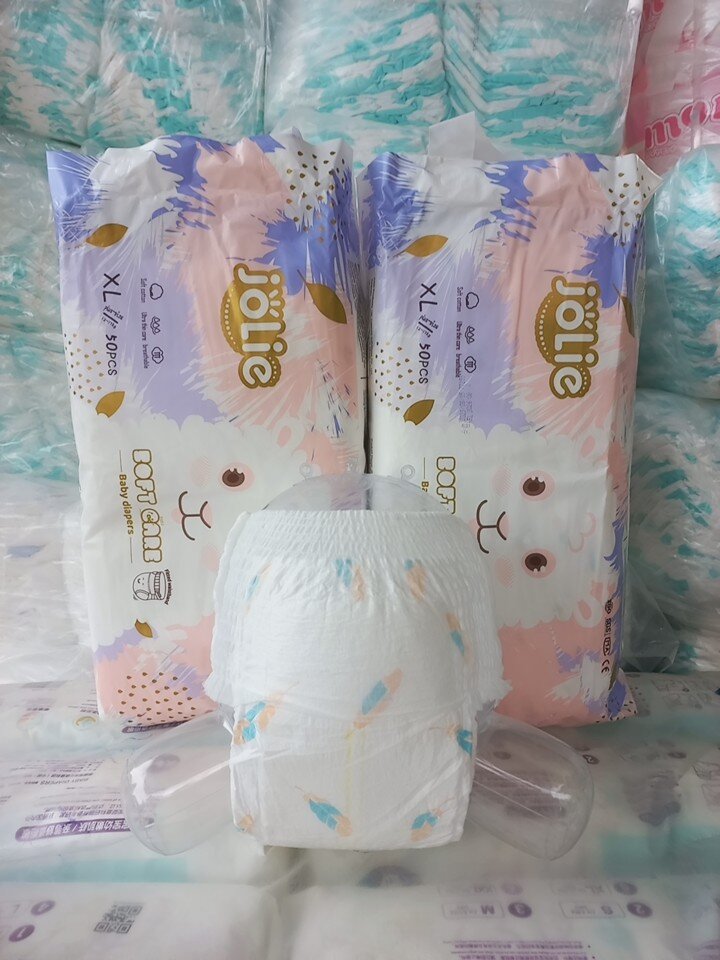 Combo 100 Bỉm quần JOLIE cao cấp phom xuông dán sau tiện lợi bỉm siêu mềm cho bé yêu