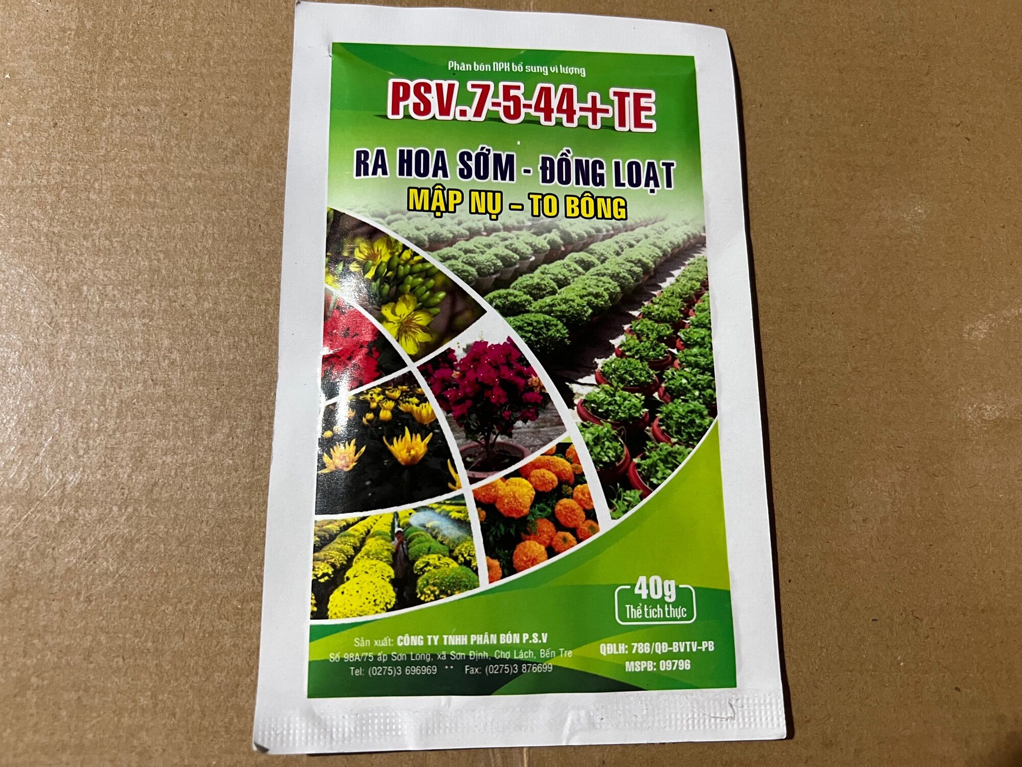 [Phân Bón PSV 7-5-44+TE 50gr] Kích Ra Hoa Tạo Mầm Hoa To Bông Mập Nụ