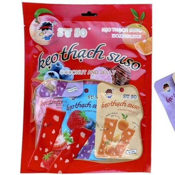 BỊCH SIÊU ĐÃ 780g KẸO THẠCH SUSO TRÁI CÂY